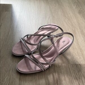 Zara Light Pink Strappy Heels